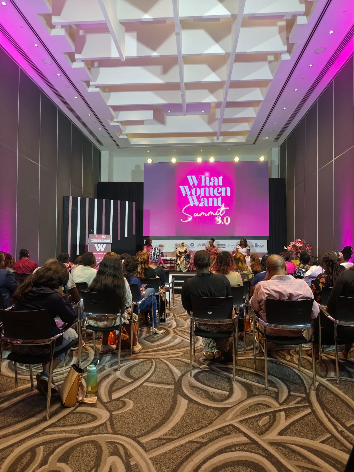 What Women Want Summit 3.0 stage and audience
